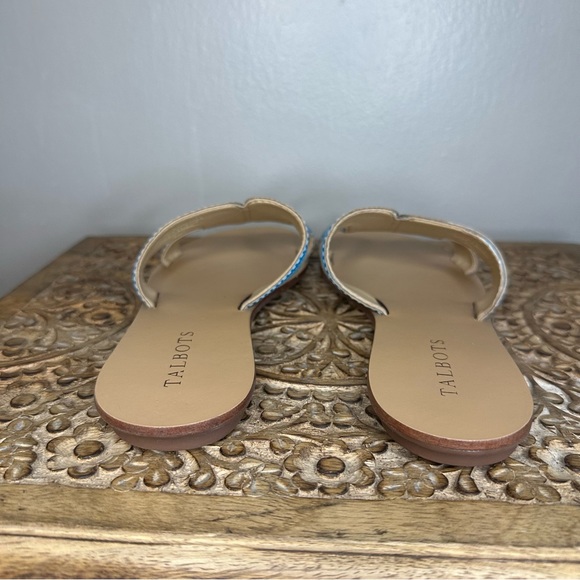 Talbots Women’s Hannah Slides Turquoise Sz 8 - Picture 4 of 7